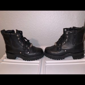 Harley Davidson black combat boots